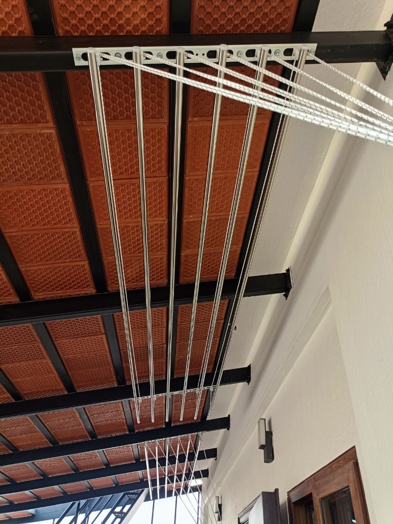 NR Ceiling Cloth Hanger Terracotta Truss Installation
